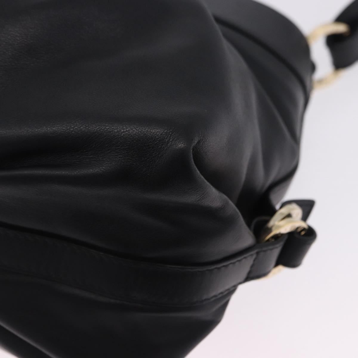 Bvlgari Chandra Hobo Leather, Black, Leather, Handbag