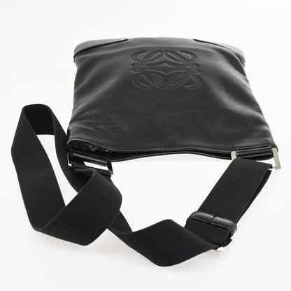 Loewe Anagram Leather, Black, Leather, Shoulder Bag