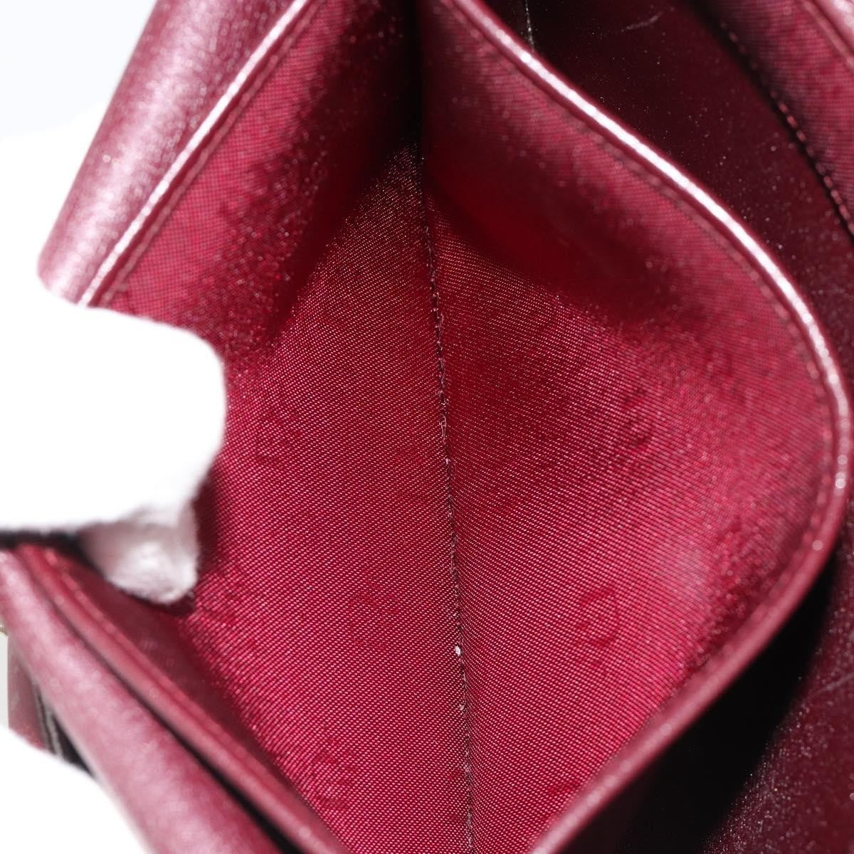 Christian Dior Shoulder Leather, Burgundy, Leather, Shoulder Bag
