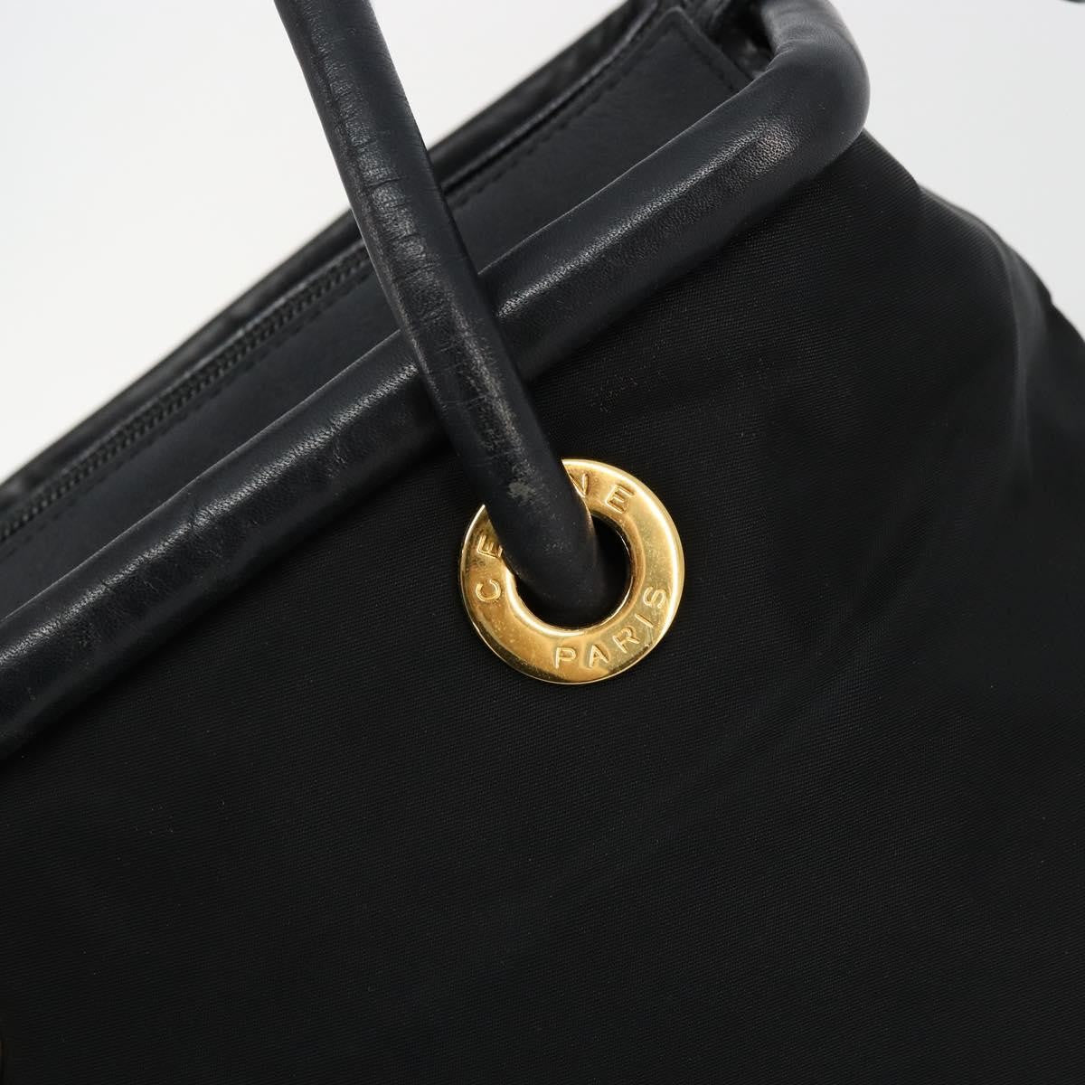 Celine Handbag Nylon, Black, Nylon, Handbag