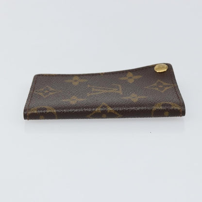 Louis Vuitton Porte Cartes Pression Card Case Monogram Canvas, Brown, Canvas, Card Holder