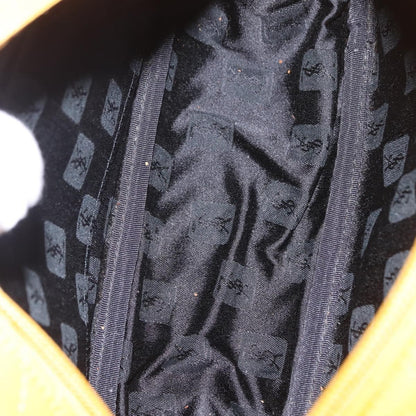 Saint Laurent Vintage Quilted Top Handle Bag Nylon, Yellow, Nylon, Handbag