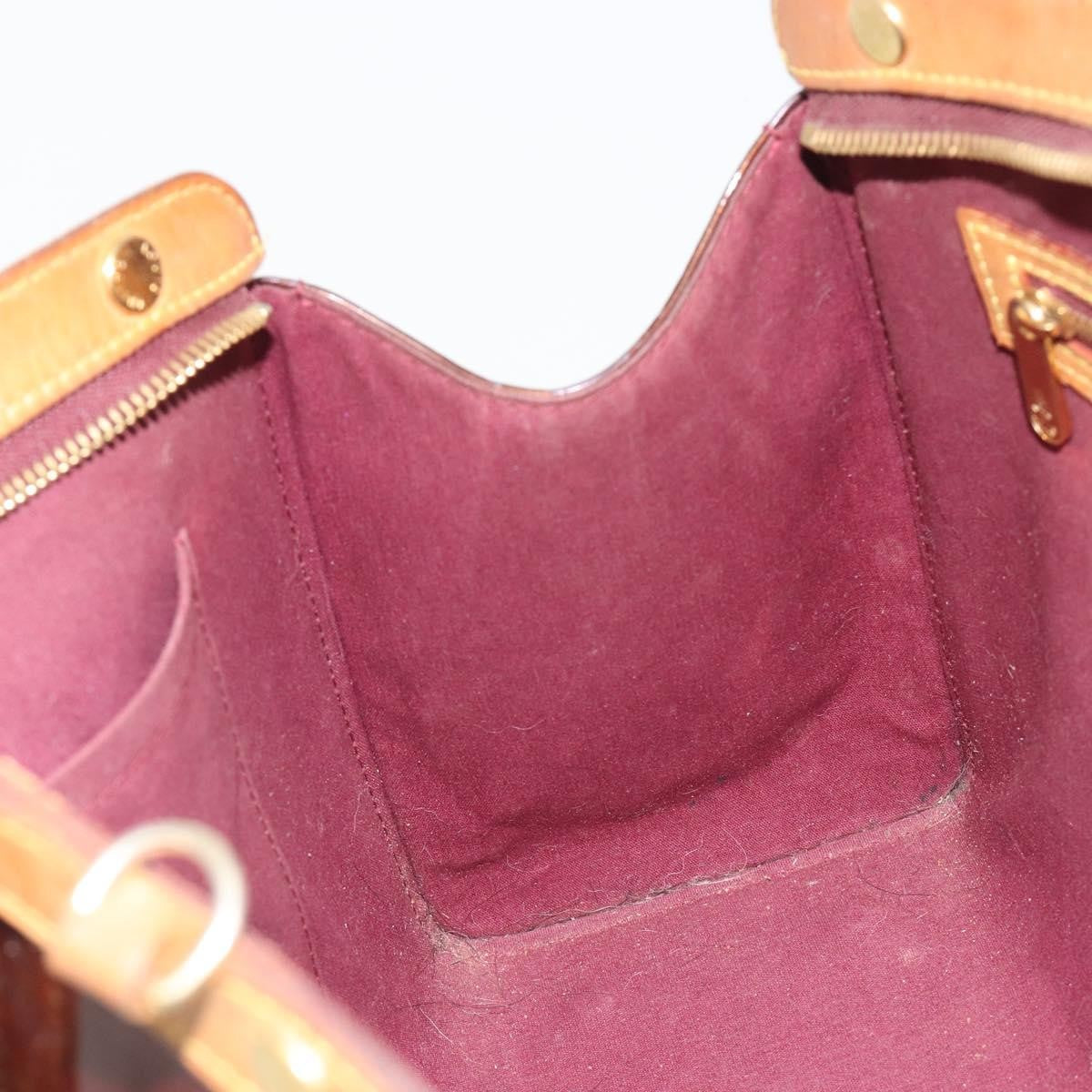 Louis Vuitton Brea Monogram Vernis, Burgundy, Patent Leather, Handbag
