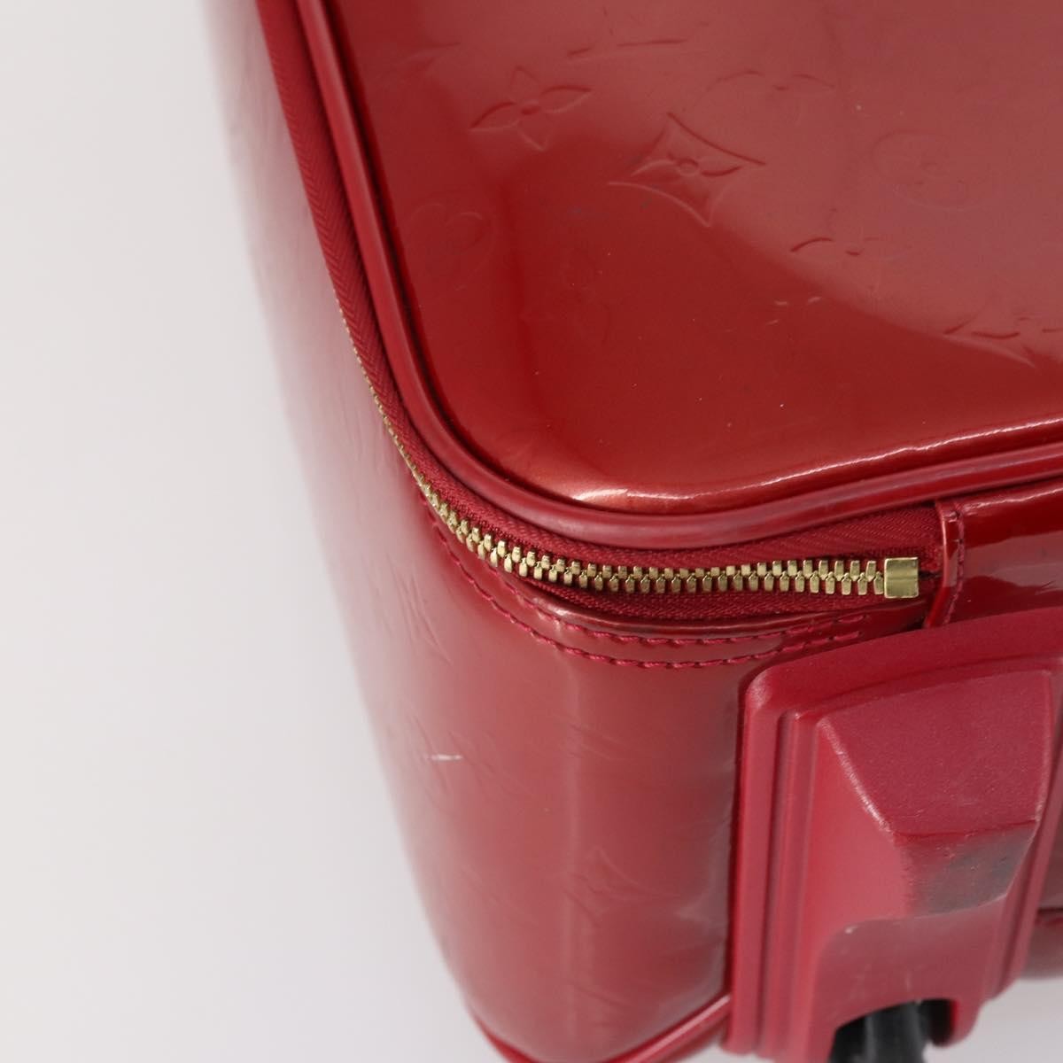 Louis Vuitton Pegase Luggage Monogram Vernis, Red, Patent Leather, Travel Bag