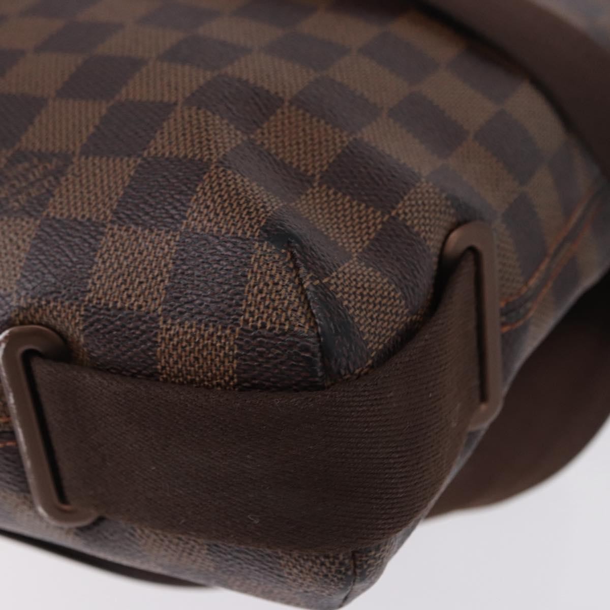 Louis Vuitton Brooklyn Damier Ebene, Brown, Canvas, Shoulder Bag