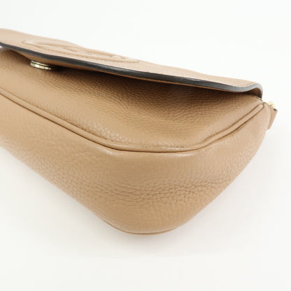 Gucci Soho Chain Leather, Beige, Leather, Crossbody Bag
