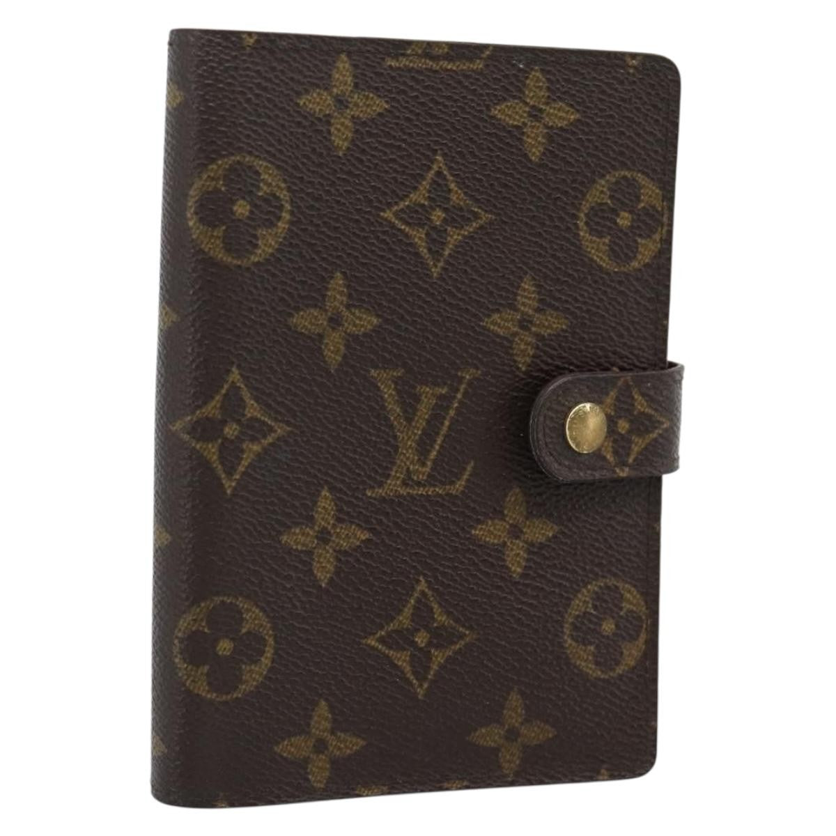 Louis Vuitton Agenda Cover Monogram Canvas, Brown, Canvas, Wallet