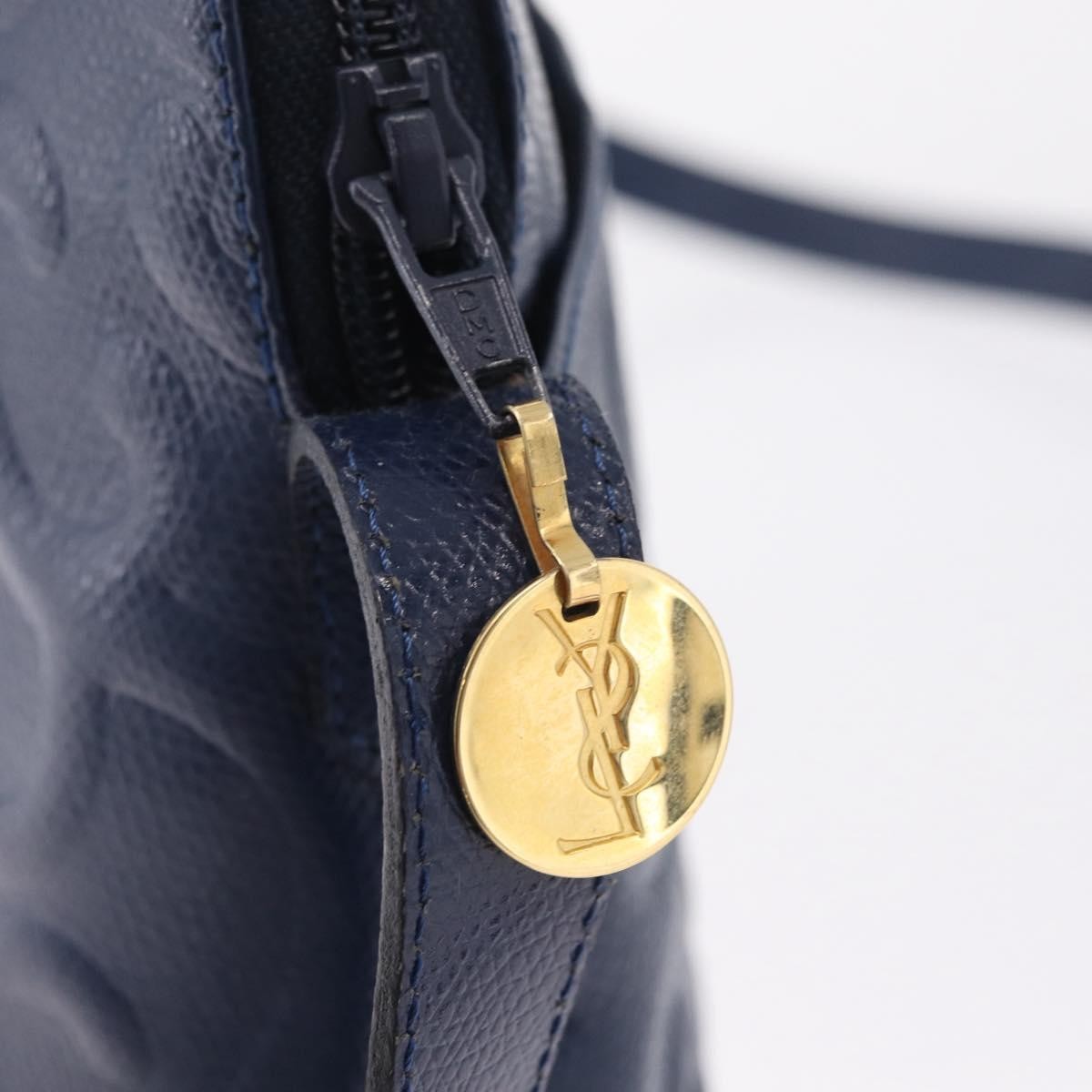 Saint Laurent Overseas Leather, Navy, Leather, Tote Bag