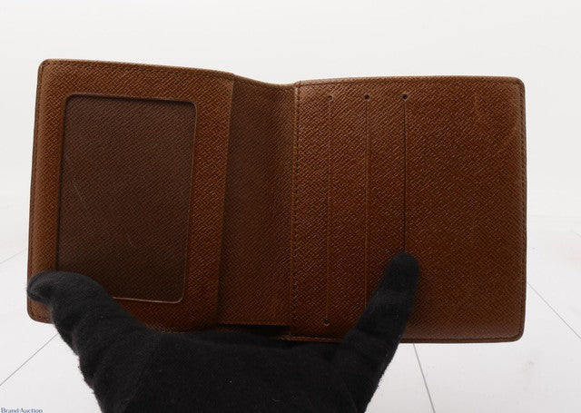 Louis Vuitton Bifold Card Case canvas, Brown, Canvas, Clutch