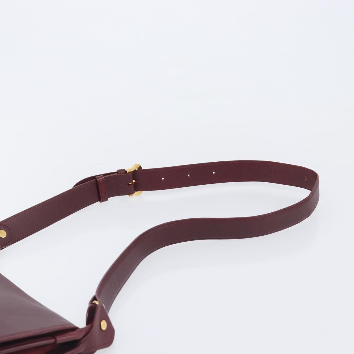 Cartier Must De Cartier Leather, Burgundy, Leather, Shoulder Bag