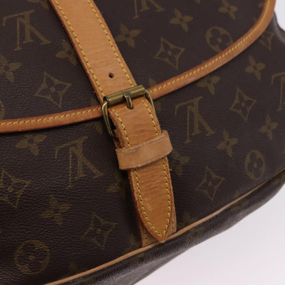 Louis Vuitton Saumur Monogram, Brown, Canvas, Shoulder Bag