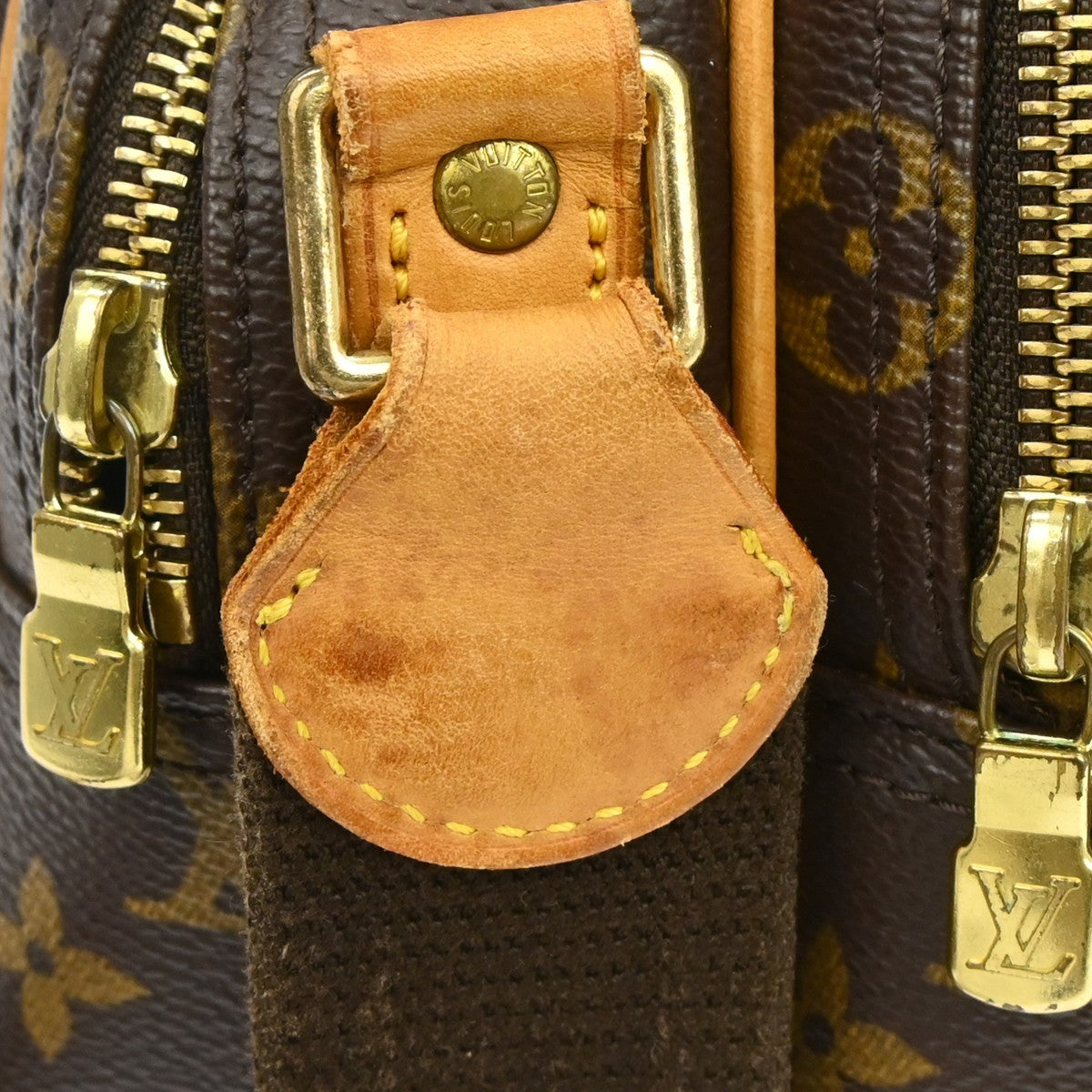 Louis Vuitton Reporter Monogram, Brown, Canvas, Shoulder Bag