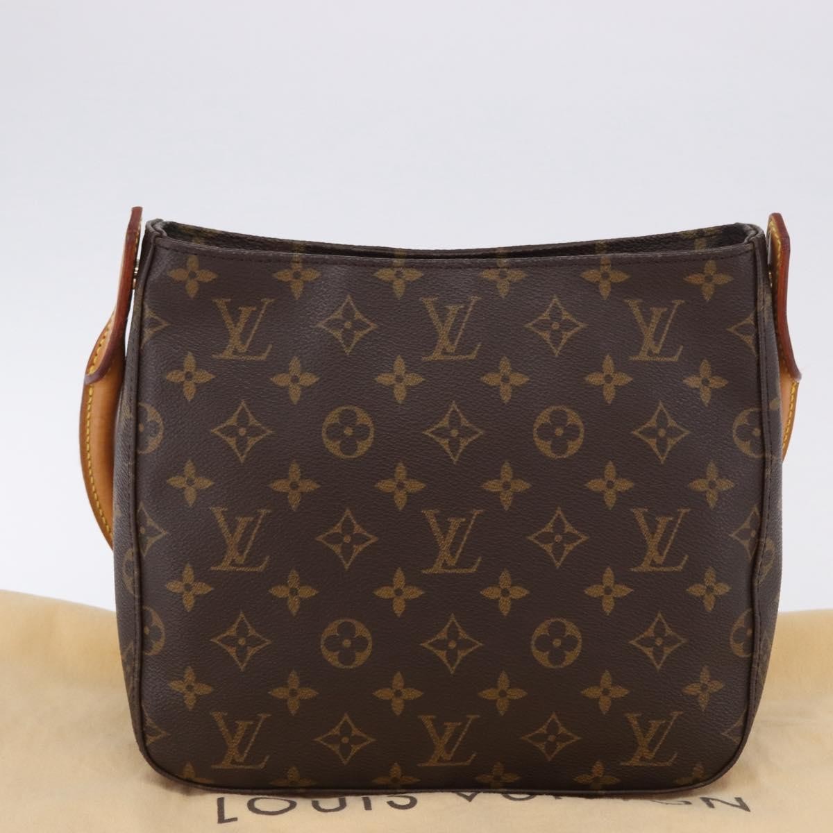 Louis Vuitton Looping Monogram Canvas, Brown, Canvas, Handbag