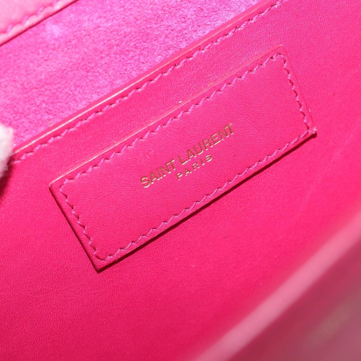 Saint Laurent Betty Leather, Pink, Leather, Handbag