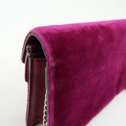 Gucci Dionysus Velvet, Purple, Velvet, Handbag