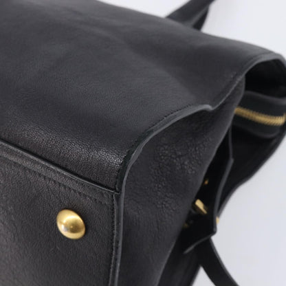 Saint Laurent Classic Y Cabas Leather, Black, Leather, Tote Bag