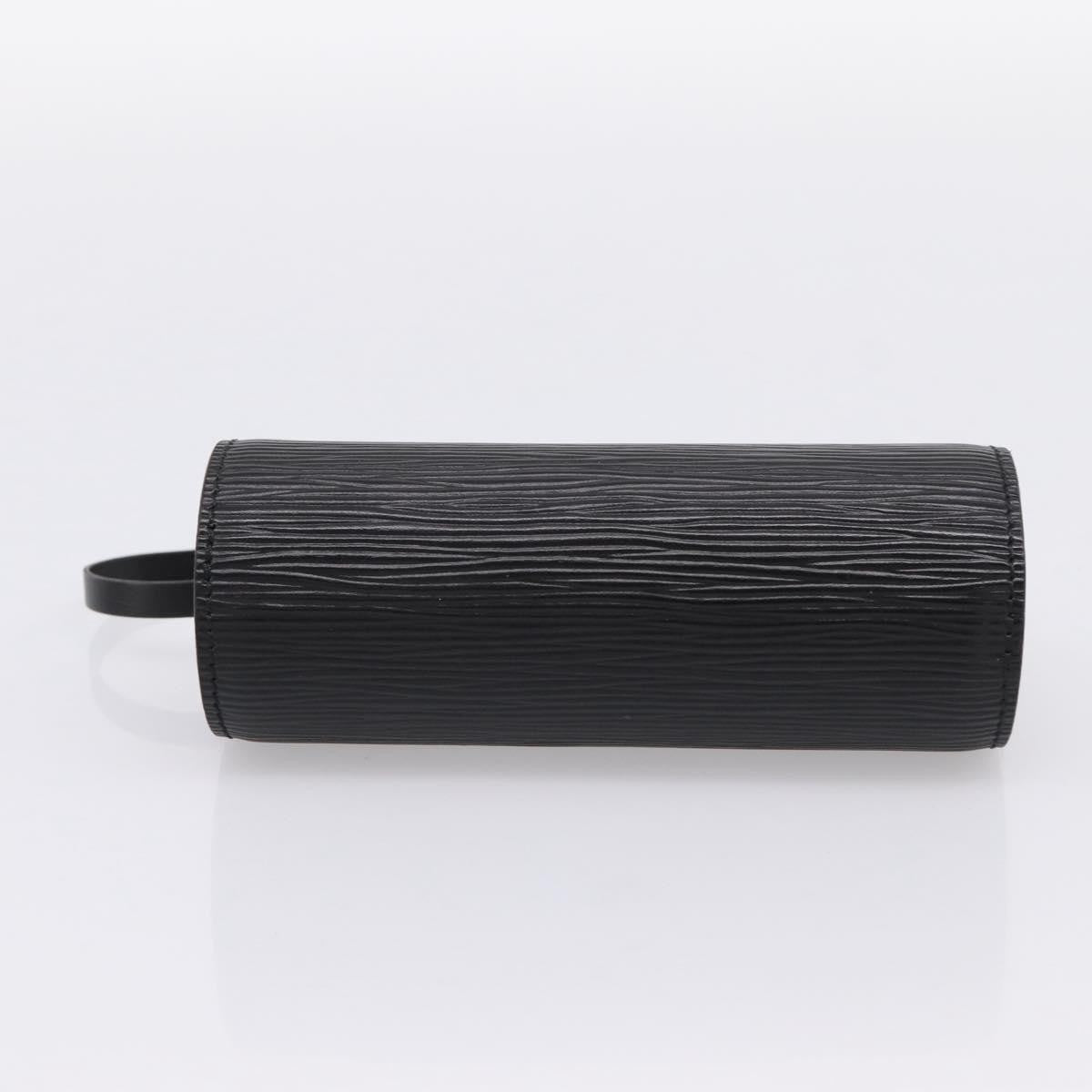 Louis Vuitton Soufflot Pochette Epi Leather, Black, Leather, Clutch