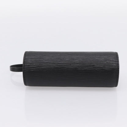 Louis Vuitton Soufflot Pochette Epi Leather, Black, Leather, Clutch
