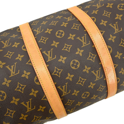 Louis Vuitton Keepall Monogram, Brown, Canvas, Travel Bag
