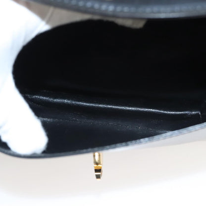 Bally Vintage Leather, Black, Leather, Shoulder Bag