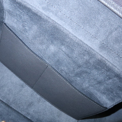Celine Belt Textured Leather, Gray, Calfskin, Handbag