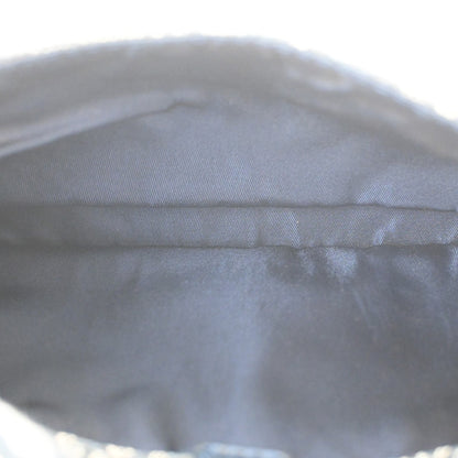 Christian Dior Vintage Saddle Bowler Diorissimo Canvas, Navy, Canvas, Handbag