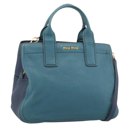 Miu Miu Vintage Leather, Green, Leather, Handbag