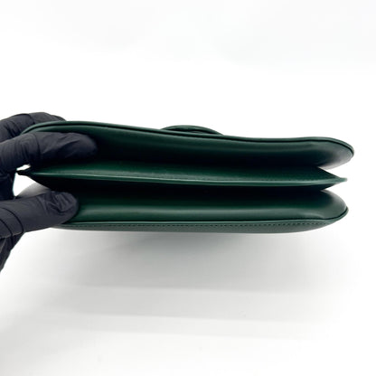 Bottega Veneta Mount Leather, Green, Leather, Shoulder Bag