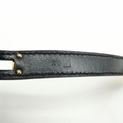 Hermes Kelly Double Tour Leather, Black, Leather, Bracelet