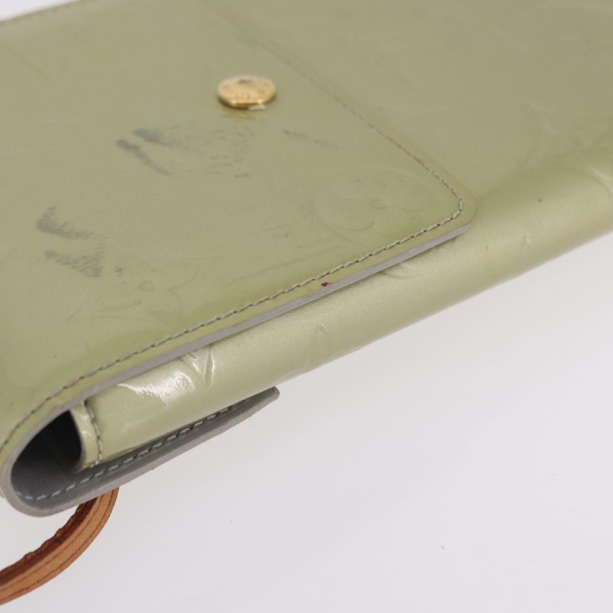 Louis Vuitton Walker Monogram Vernis, Gray, Patent Leather, Wallet