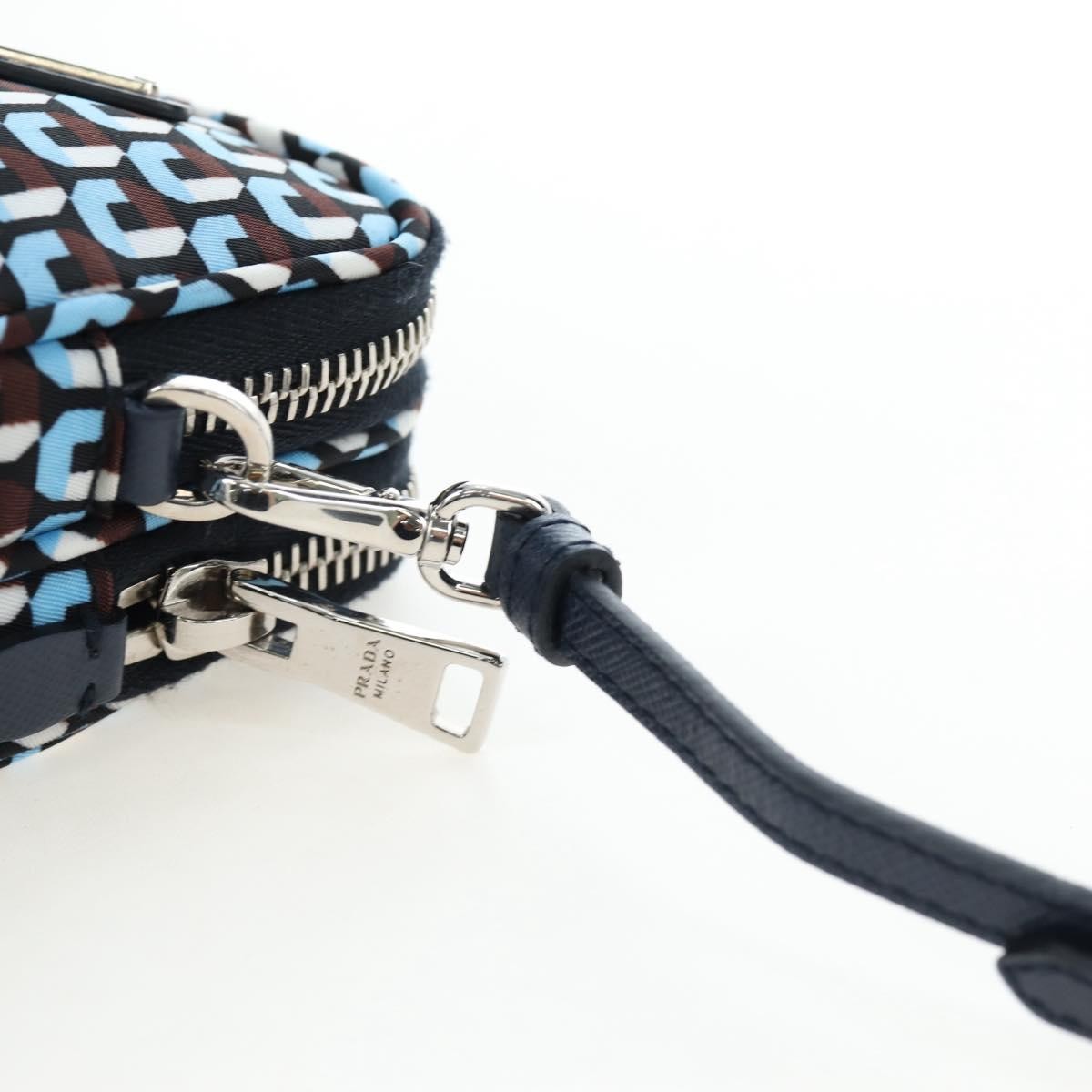 Prada Vintage Tessuto, Blue, Nylon, Shoulder Bag
