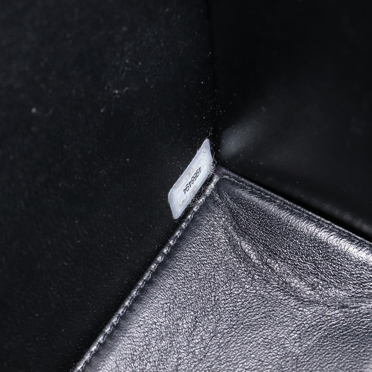 Chanel Chain Handle Leather, Black, Patent Leather, Tote Bag