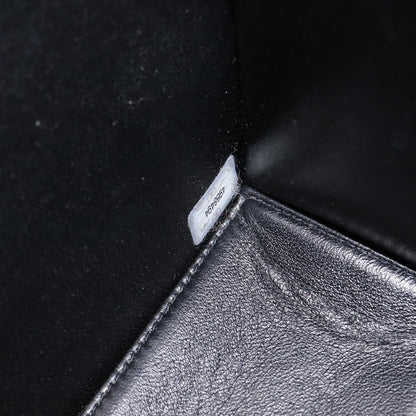 Chanel Chain Handle Leather, Black, Patent Leather, Tote Bag