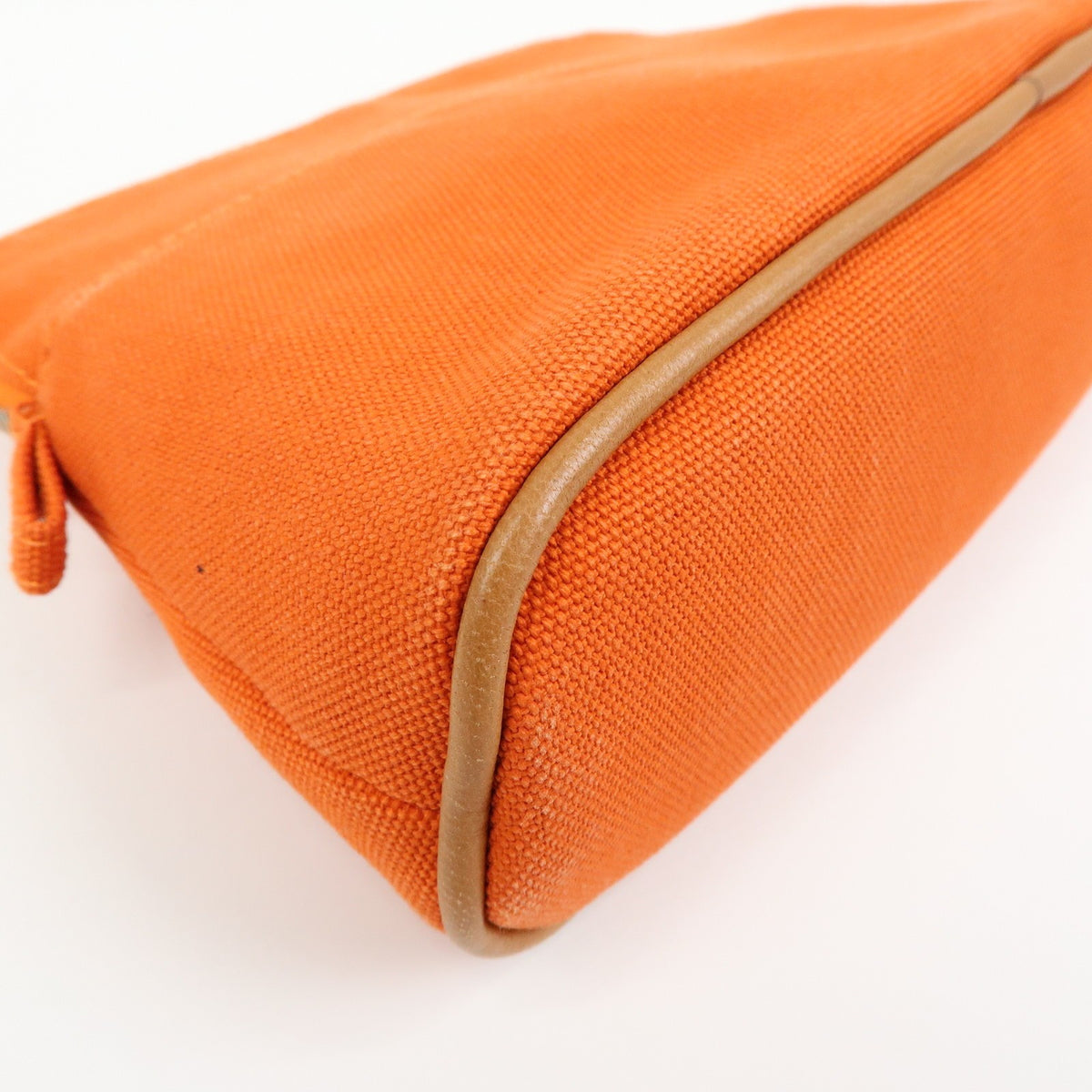 Hermes Bolide Travel Canvas, Orange, Canvas, Clutch