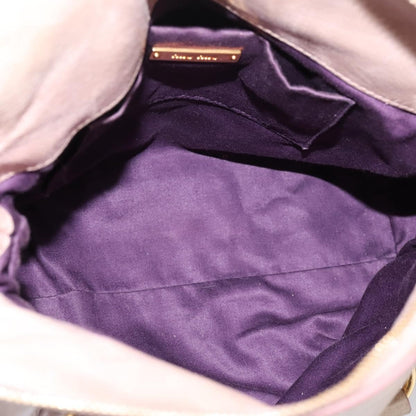 Miu Miu Vitello Lux Leather, Pink, Leather, Handbag