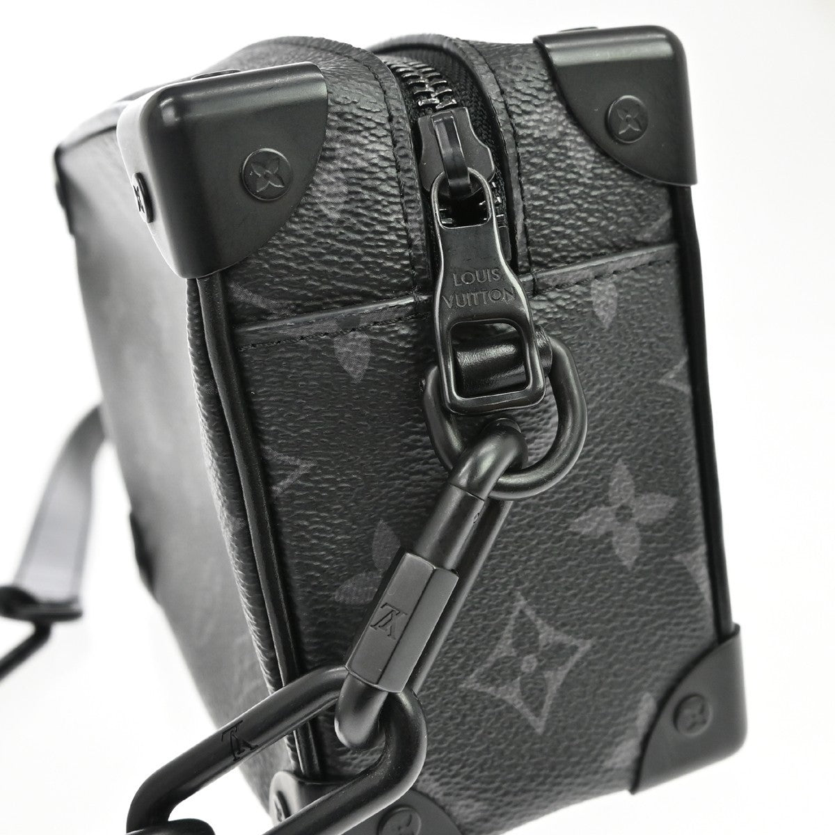 Louis Vuitton Soft Trunk Monogram Eclipse Canvas, Black, Canvas, Shoulder Bag