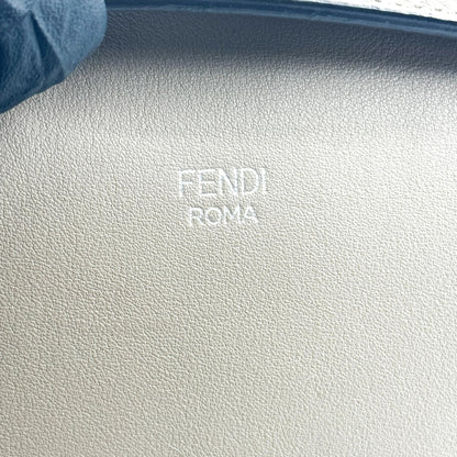 Fendi By The Way Satchel Calfskin, Gray, Calfskin, Handbag