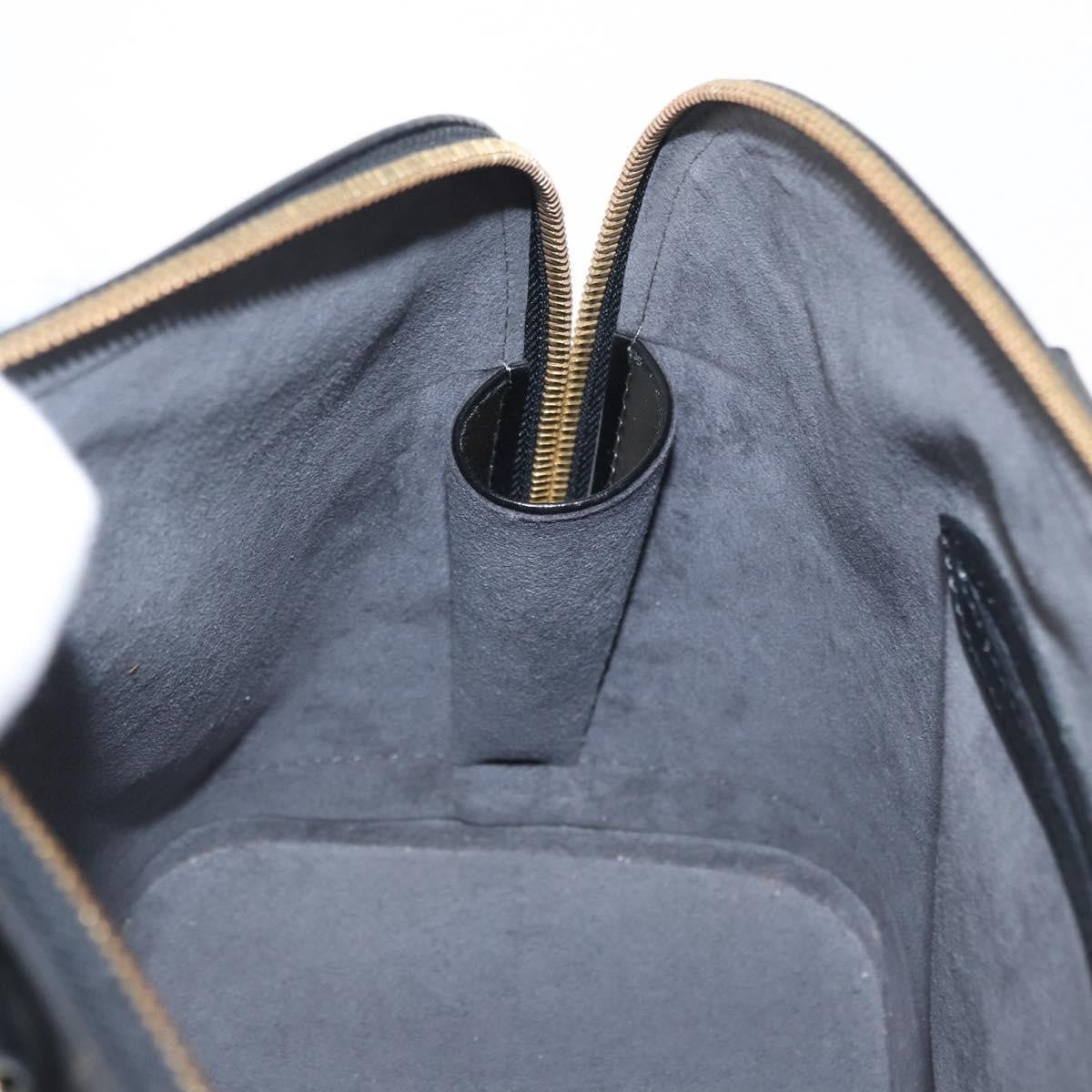 Louis Vuitton Alma Epi Leather, Black, Leather, Handbag
