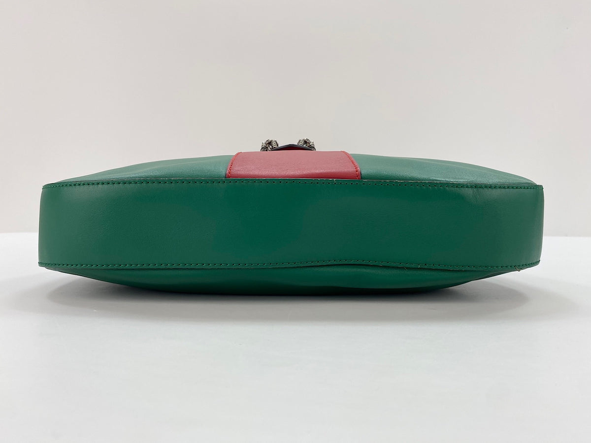 Gucci Dionysus Hobo Leather, Green, Leather, Shoulder Bag