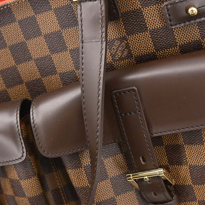 Louis Vuitton Uzes Damier Ebene, Brown, Canvas, Tote Bag