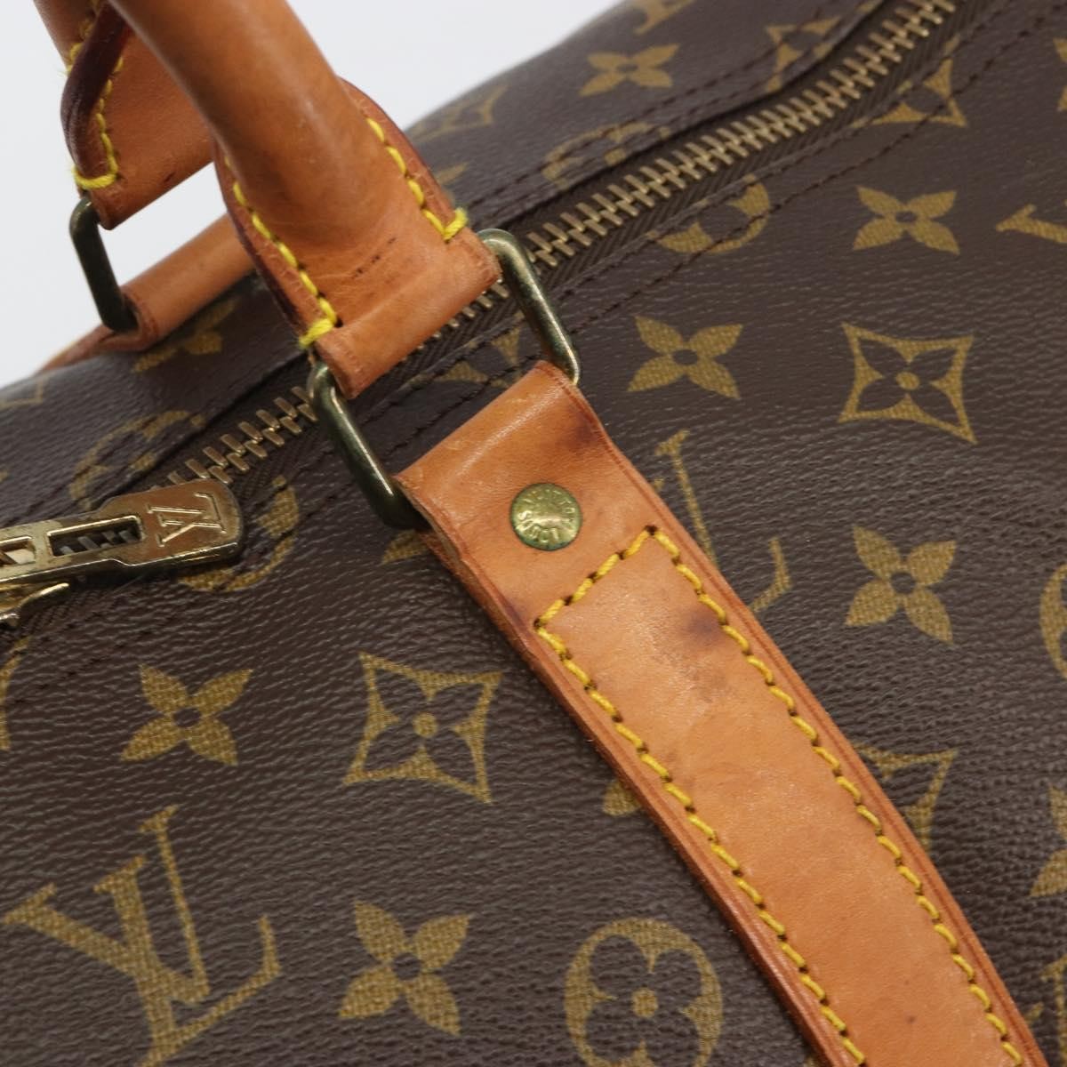 Louis Vuitton Keepall Monogram Canvas, Brown, Canvas, Travel Bag