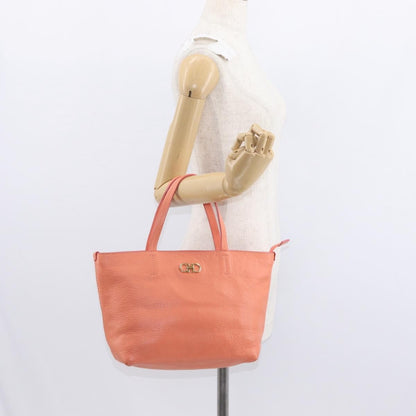 Salvatore Ferragamo Gancini Leather, Pink, Leather, Handbag