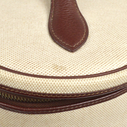 Hermes Acapulco Vanity Toile with Leather, Beige, Canvas, Handbag