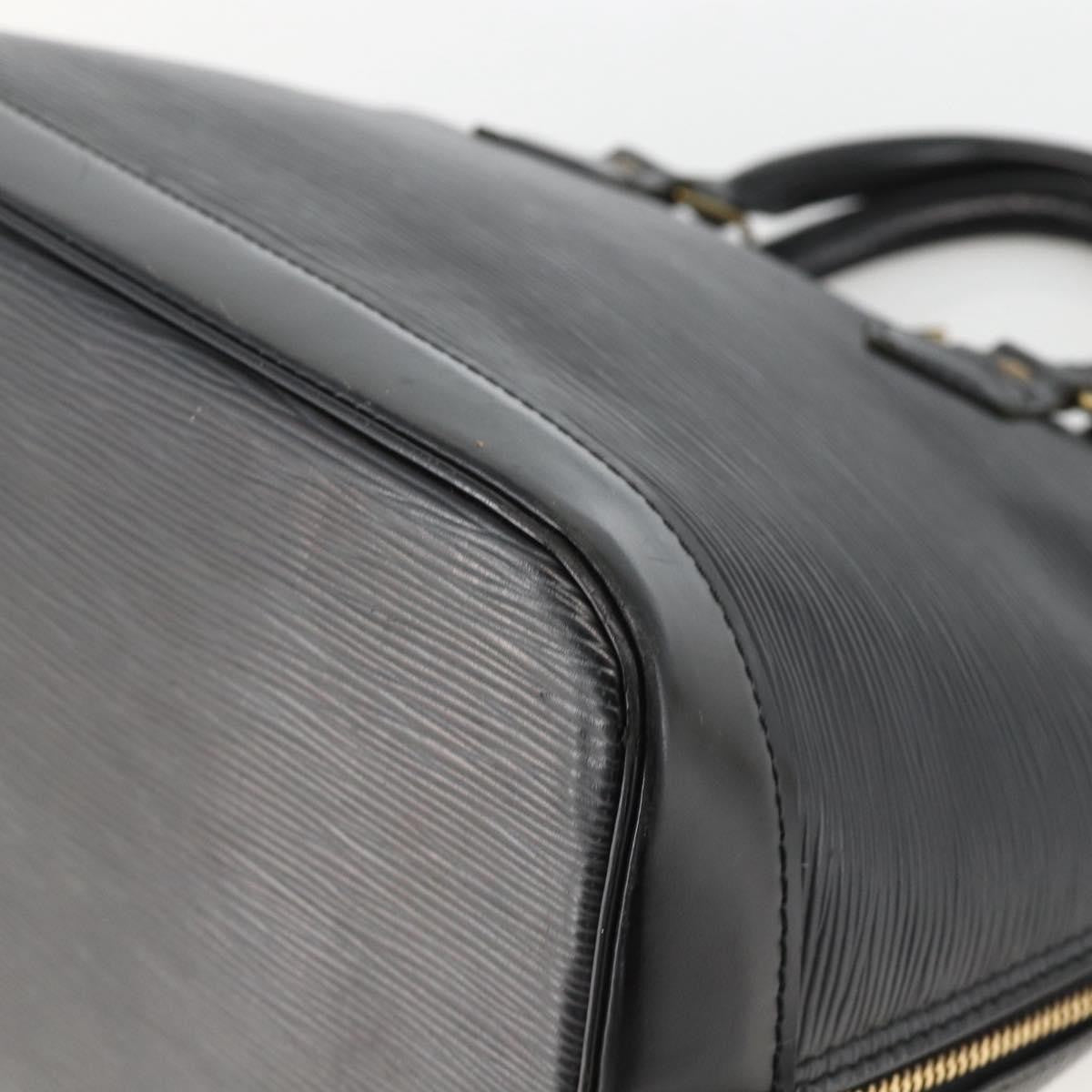 Louis Vuitton Alma Epi Leather, Black, Leather, Handbag
