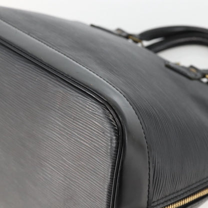 Louis Vuitton Alma Epi Leather, Black, Leather, Handbag