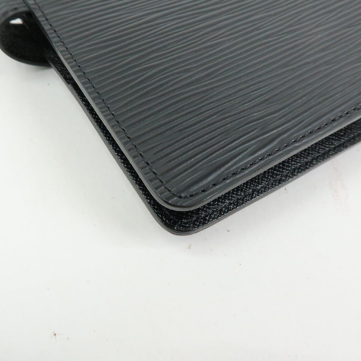Louis Vuitton Ring Agenda Cover Epi Leather, Black, Leather, Briefcase