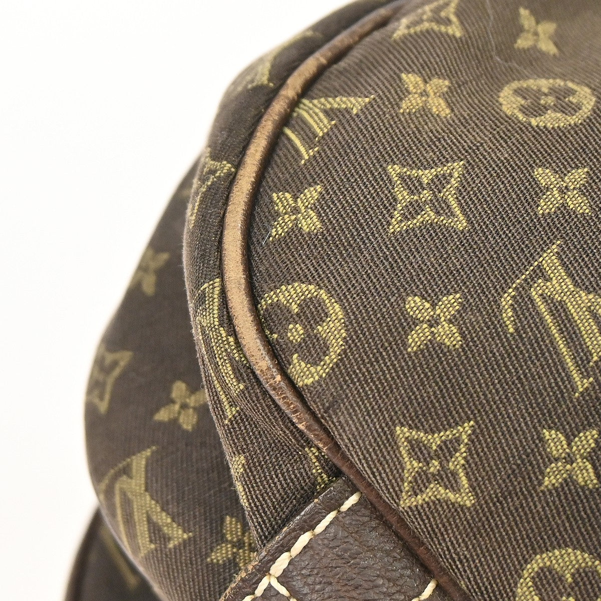 Louis Vuitton Saumur Mini Lin, Brown, Canvas, Shoulder Bag