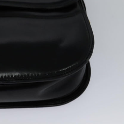 Gucci Vintage Leather, Black, Leather, Shoulder Bag