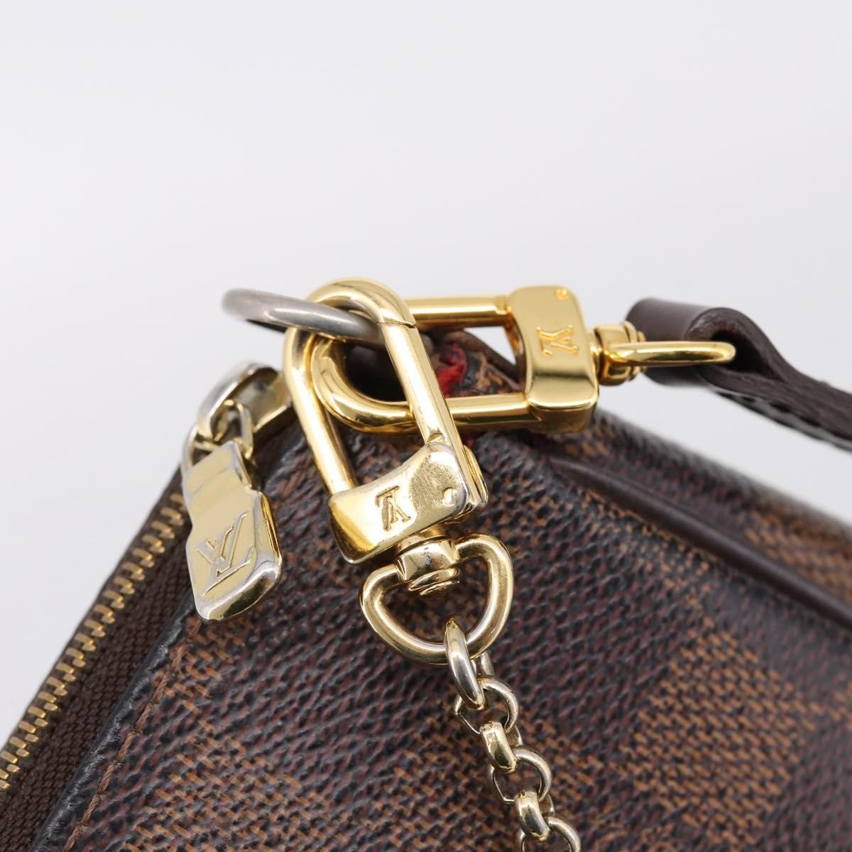 Louis Vuitton Eva Damier, Brown, Canvas, Handbag