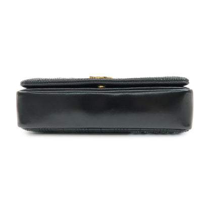 Burberry Lola Clutch on Chain Quilted Leather, Black, Leather, Clutch